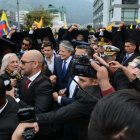 Guillermo en su llegada a la Asamblea Nacional.