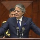El presidente Guillermo Lasso compareció ante la Asamblea Nacional parar defenderse por el juicio político que hay en su contra