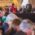Cita. Miembros del cuerpo diplomático fueron convocados por el presidente a Carondelet.