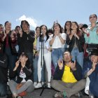 Pronunciamiento. Los exasambleístas del correísmo se concentraron ayer para dar una declaración oficial.