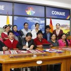 Declaraciones. Horas después de decretada la muerte cruzada, Leonidas Iza salió ante los medios con el fin de postergar la revolución para más tarde.