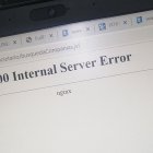 Captura de pantalla de error en la página de la Superintendencia de Compañías.