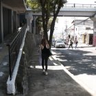 Desolado. En esta calle se reportan los asaltos bajo modalidades de engaño, que usan los delincuentes para captar la atención de los estudiantes