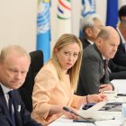 Hiroshima (Japan), 20/05/2023.- A handout photo made available by the G7 Hiroshima Summit Host shows Italian Prime Minister Giorgia Meloni (C) and German Chancellor Olaf Scholz (3-L) attending a side program of the G7 Hiroshima Summit "Partnership for Global Infrastructure and Investment" at the Grand Prince Hotel Hiroshima in Hiroshima, Japan, 20 May 2023. The G7 Hiroshima Summit will be held from 19 to 21 May 2023. (Japón) EFE/EPA/G7 Hiroshima Summit Host HANDOUT HANDOUT EDITORIAL USE ONLY/NO SALES