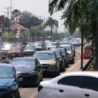 TRANSITO DE VEHICULAR EN LA  VIA A SAMBORONDON 19 DE MAYO DEL 2023 GUAYAQUIL-ECUADOR