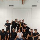 Aquí los chicos miembros de esta inventiva iniciativa