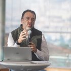 Pabel Muñoz, alcalde de Quito, dio su primer informe desde el Parque del Agua.