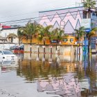 Fotografía de una inundación provocada por la llegada de un frente frío en México. Archivo