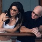 Lauren Sánchez y Jeff Bezzos a bordo del yate Korus, propiedad del magnate.