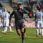 El zagueero Facundo Rodríguez marcó el tanto de los albos en Chile.