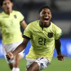 José Klinger fue el autor del triunfo de la Tricolor en el juego ante Eslovaquia. Su grito refleja el desahogo de los jugadores por la importante victoria.