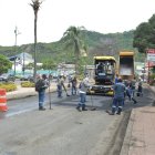 Trabajos. Personal del Municipio trabajó durante la tarde del miércoles.