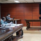 Diligencia. El 9 de mayo fue la audiencia de recusación de la vocal Maribel Barreno contra el juez Walter Macías.