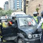Uno de los accidentes se reportó en el norte de Quito, en la avenida Amazonas.