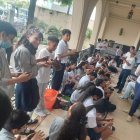 Un grupo de estudiantes de la Unidad Educativa Dr. Alfredo Raúl Vera Vera recorren el Museo Presley Norton.