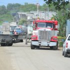 Los carros pesados entran y salen de las fábricas y talleres provocando ruido que aturde a los vecinos.