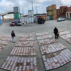 Operativo. El 23 de mayo de 2023 la Policía descubrió en el puerto de Guayaquil cerca de dos toneladas de cocaína en cajas de banano con destino a Alemania.