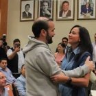 Marcela Aguiñaga, prefecta del Guayas, mostró su solidaridad al alcalde Chonillo.