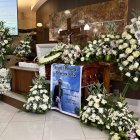 El cuerpo del fiscal Palacios fue velado en Jardines de Esperanza.