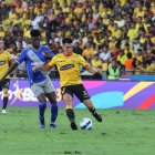 Gaibor tuvo complicaciones para acceder al área rival.