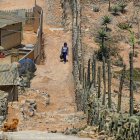 Habitantes. Una zona en Lima-Perú donde habitan personas pobres.