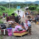 El temporal y el desborde del río ha dejado a varias familias damnificadas.