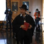 El exasambleísta Salvador Quishpe fue el primer precandidato que propuso un sector de Pachakutik