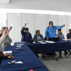 Decisiones. Unidad Popular, Democracia Sí y el Partido Socialista se reunieron ayer para definir sus listas.
