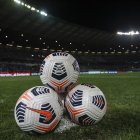 Un campo previo a un juego de Libertadores.