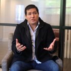 Fotografía de archivo, tomada el pasado 18 de mayo, en la que se registró al excandidato presidencial ecuatoriano Andrés Arauz, durante una entrevista con EFE, en Washington DC (EE.UU.).