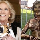Mirtha Legrand se mostró molesta por la escultura.