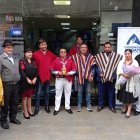 Encuentro. Autoridades y priostes en la presentación de las fiestas.