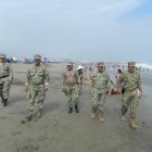 En Playas. Ahora, la presencia de militares al pie del mar se ha vuelto común ante la ola de delitos.