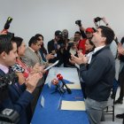 Acto. En el CNE se realizó el acto de aceptación de la precandidatura presidencial de Otto Sonnenholzner.