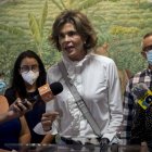 Cristiana Chamorro (c), hija de la expresidenta Violeta Barrios de Chamorro, en una fotografía de archivo.