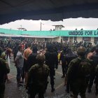Intervención. Militares y policías participaron en una acción de control en la cárcel de Los Ríos.
