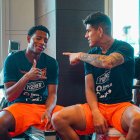 Gonzalo Plata (i) y Piero Hincapié (d) se preparan para los amistosos de la Tri