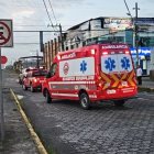 La ambulancia hizo una parada en el hospital regional Gustavo Domínguez de Santo Domingo de los Tsáchilas