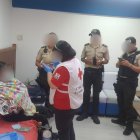 Revisión. La niña fue estabilizada por el personal de la Cruz Roja