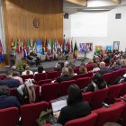 Vista general hoy del X Foro del Frente Parlamentario Contra el Hambre de América Latina y el Caribe (FPH-ALC), en Santiago (Chile). Más de 70 parlamentarios de una decena de países latinoamericanos se reunieron este miércoles en la capital chilena para compartir sus experiencias en políticas de reducción del hambre y la malnutrición, una lacra creciente en la región que afecta a millones de personas. EFE /Lucas Aguayo Araos
