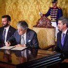 El presidente de la República, Guillermo Lasso, suscribió el decreto ley tributario tras la muerte cruzada.