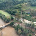 Brasil. Algunas zonas del Municipio de Caraá quedaron devastadas. Casas y puentes destruidos.
