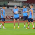 Argentina completó con éxito su último entrenamiento previo al partido.