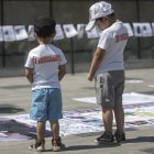 México. Los hijos también asistieron al homenaje a los padres.