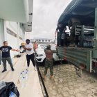 Gestión. Las ayudas que llegan a la provincia son cuidadas por militares.