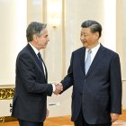 El presidente chino, Xi Jinping, y el secretario de Estado de EE.UU., Antony Blinken.