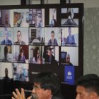 Diligencia. En la Corte Nacional de Justicia se reinstaló la audiencia por los Dhruv diez meses después.