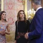 Letizia con Rania y Felipe VI