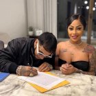 Yailin y Anuel en la época en que todo era flores y miel.