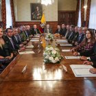 Los asistentes al Consejo de Seguridad Pública y del Estado.